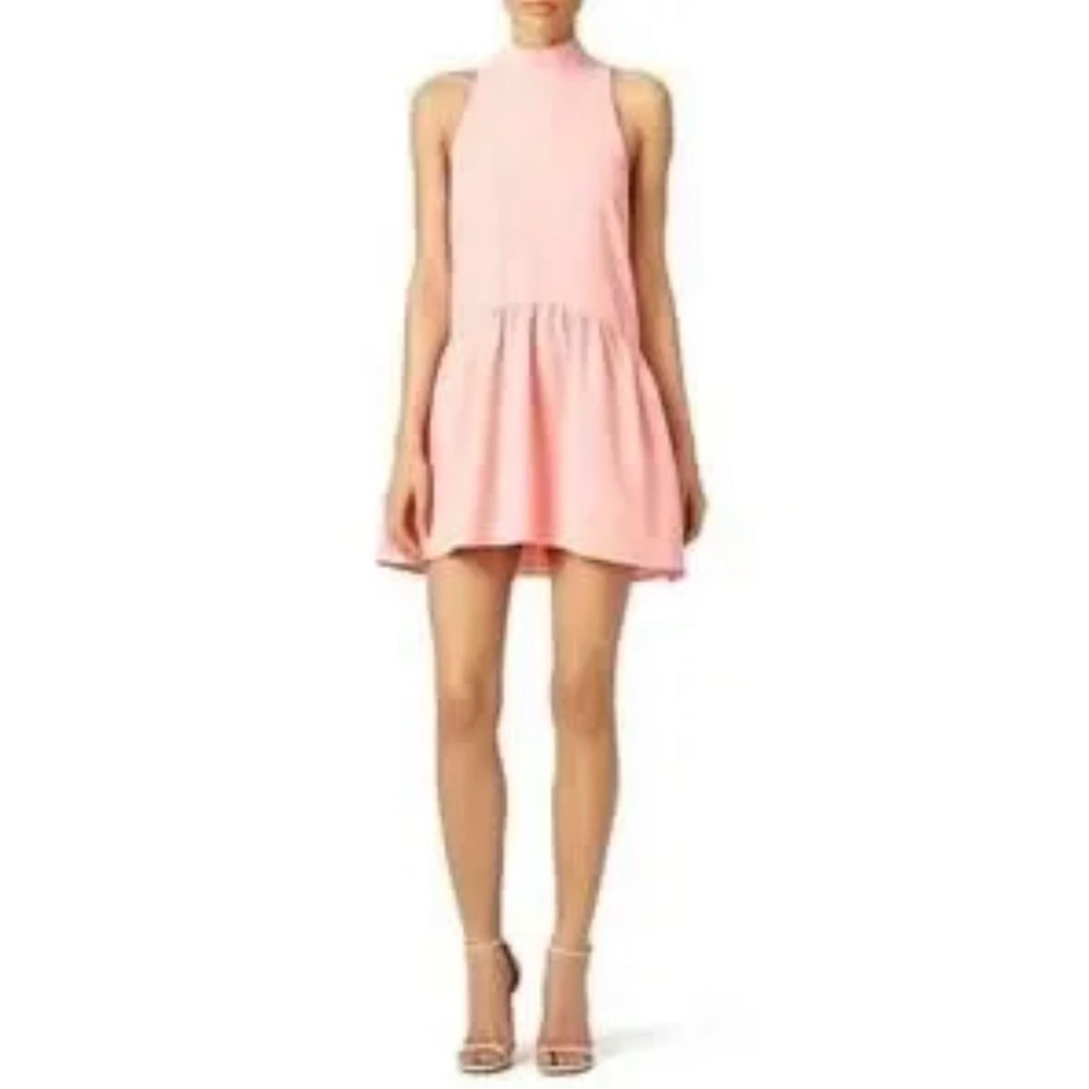 Elizabeth and James Pink Halter Mini Dress